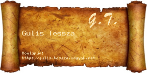 Gulis Tessza névjegykártya